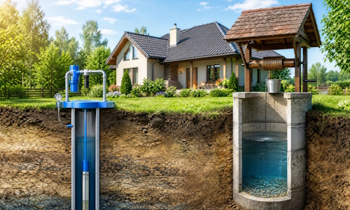 Автономное водоснабжение загородного дома Отрадный: скважина или колодец 